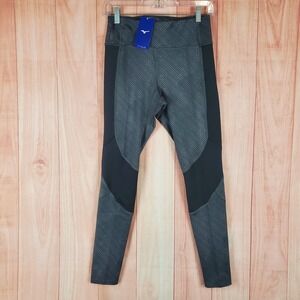 Mizuno Performance Leggings Womens S Black April Ross Impulse Stretch